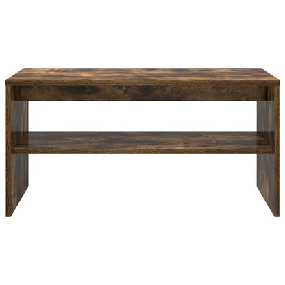 vidaXL TV Cabinet Smoked Oak 80x40x40 cm Engineered Wood