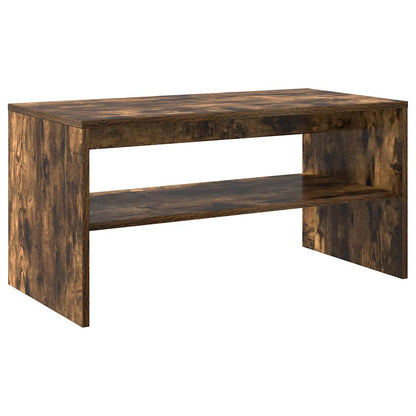 vidaXL TV Cabinet Smoked Oak 80x40x40 cm Engineered Wood