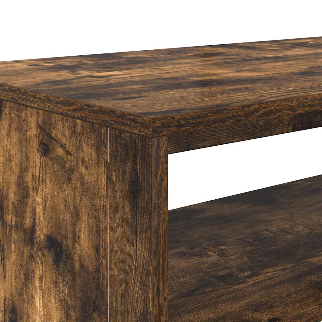 vidaXL TV Cabinet Smoked Oak 80x40x40 cm Engineered Wood