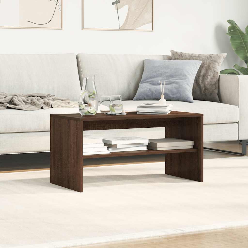 vidaXL TV Cabinet Brown Oak 80x40x40 cm Engineered Wood
