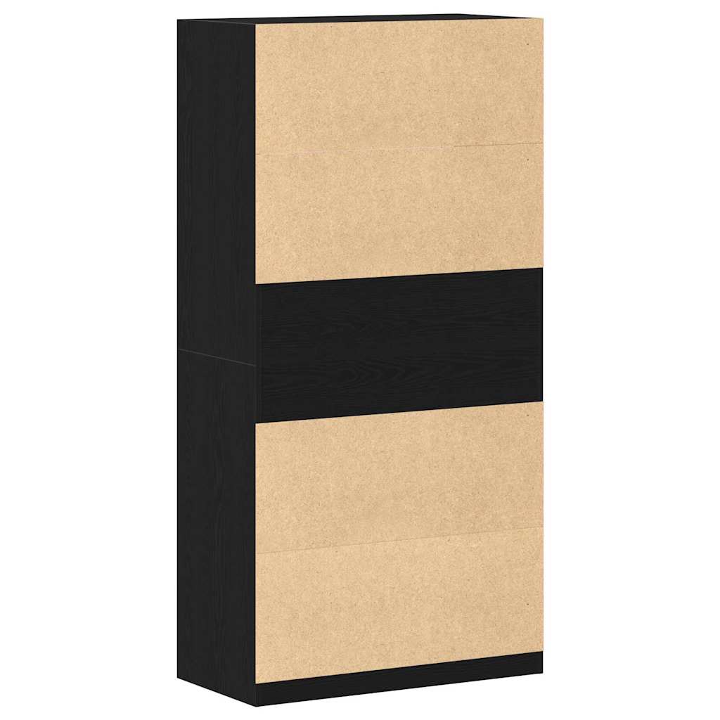 vidaXL Wardrobe Black Oak 100 x 50 x 200 cm Engineered Wood