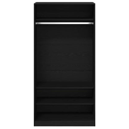 vidaXL Wardrobe Black Oak 100 x 50 x 200 cm Engineered Wood