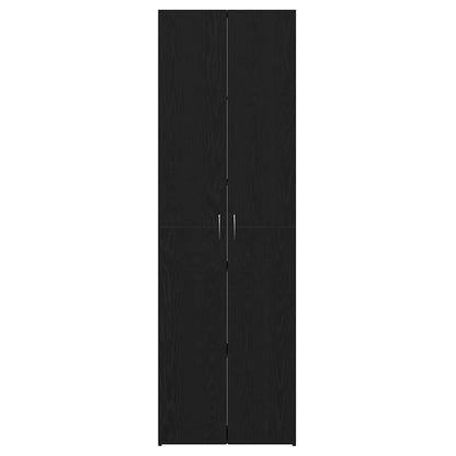 vidaXL Office Cabinet Black Oak 60 x 32 x 190 cm Engineered Wood