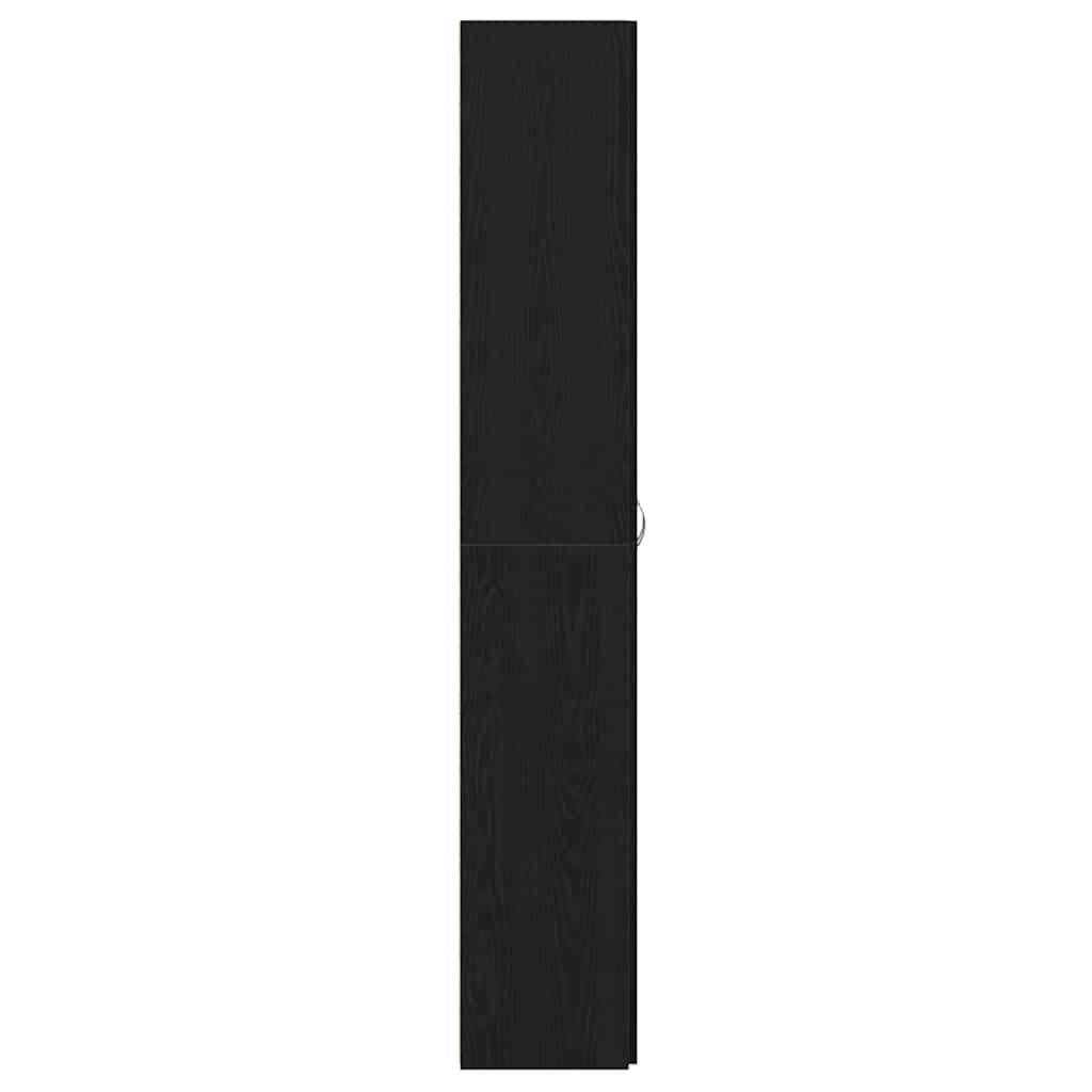 vidaXL Office Cabinet Black Oak 60 x 32 x 190 cm Engineered Wood