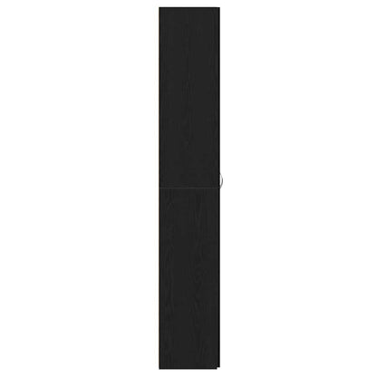 vidaXL Office Cabinet Black Oak 60 x 32 x 190 cm Engineered Wood