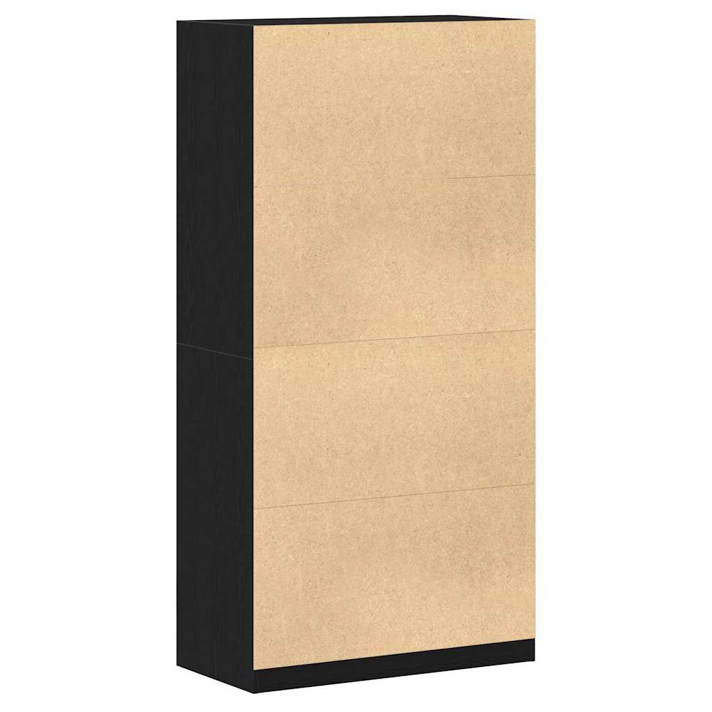 vidaXL Wardrobe Black Oak 100 x 50 x 200 cm Engineered Wood