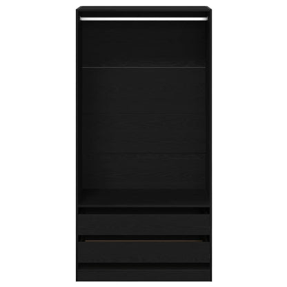 vidaXL Wardrobe Black Oak 100 x 50 x 200 cm Engineered Wood