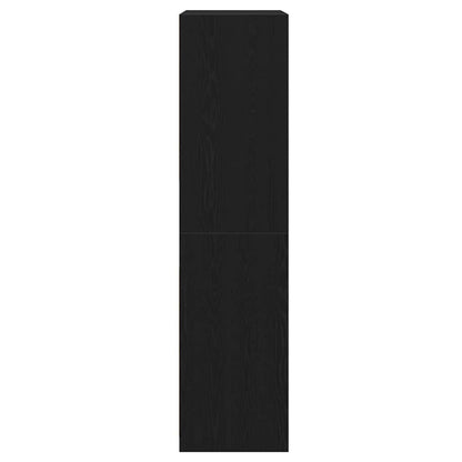 vidaXL Wardrobe Black Oak 100 x 50 x 200 cm Engineered Wood