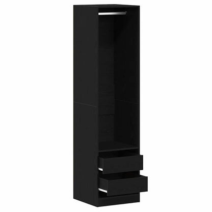 vidaXL Wardrobe Black Oak 50 x 50 x 200 cm Engineered Wood