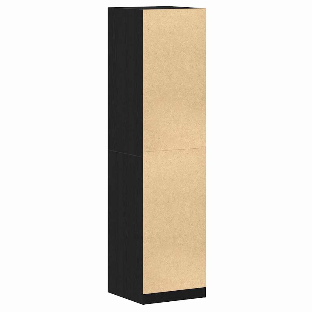 vidaXL Wardrobe Black Oak 50 x 50 x 200 cm Engineered Wood