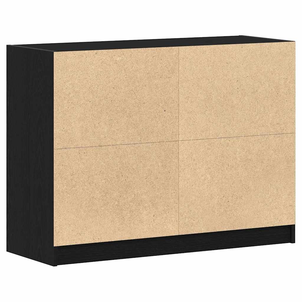 vidaXL Sideboard Black Oak 100 x 37 x 75.5 cm