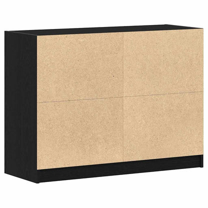 vidaXL Sideboard Black Oak 100 x 37 x 75.5 cm