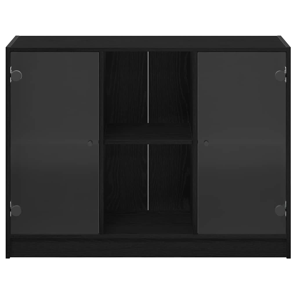 vidaXL Sideboard Black Oak 100 x 37 x 75.5 cm