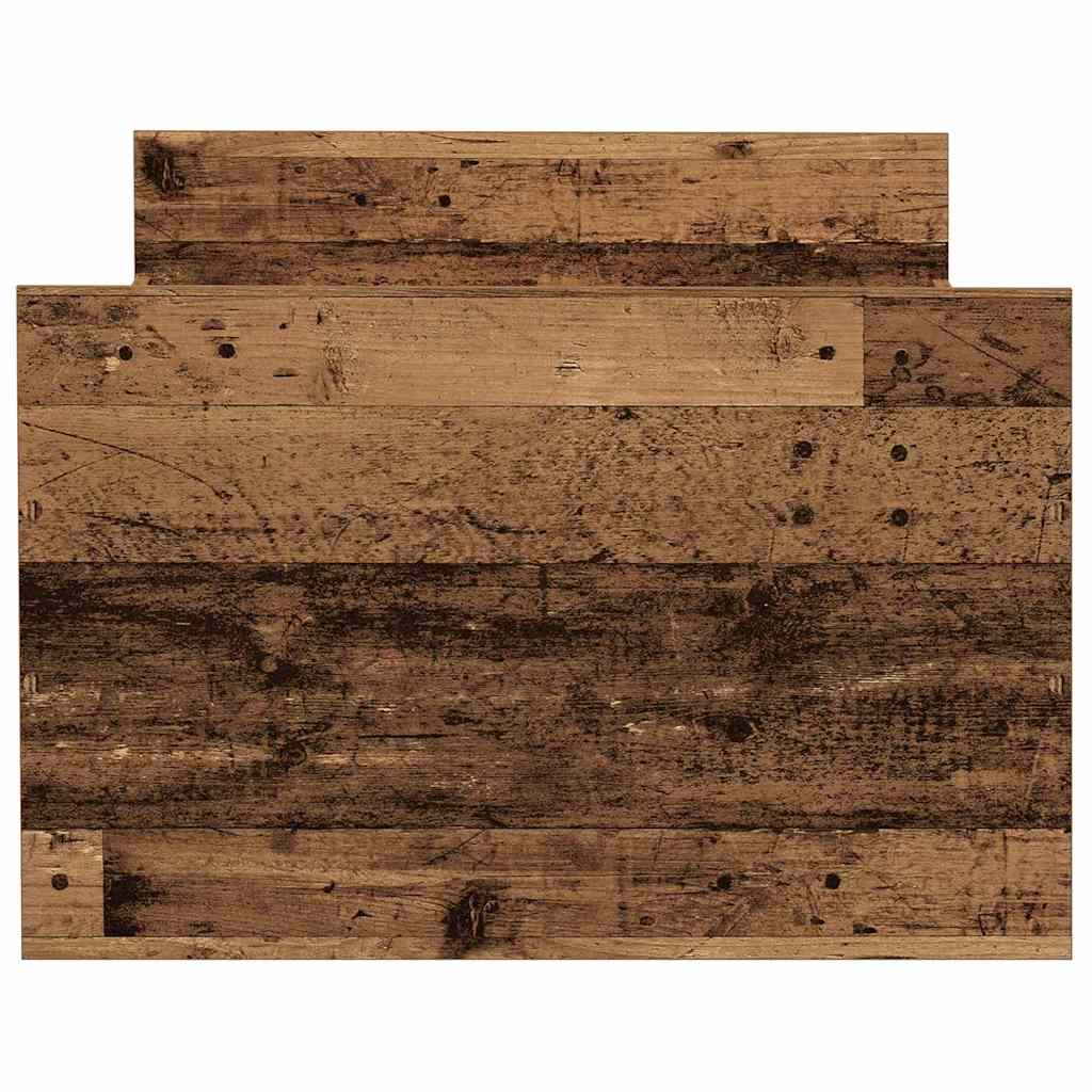 vidaXL Bed Frame with Drawer Old Wood 193 x 78 x 50 cm Engineered Wood