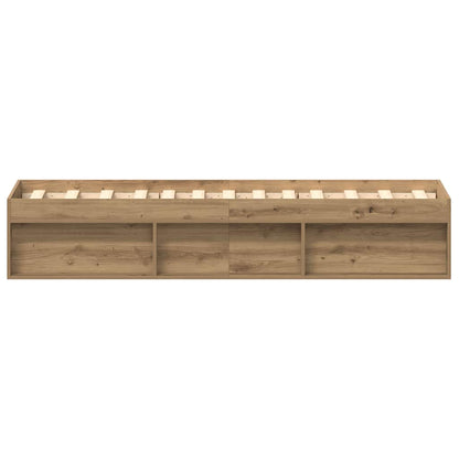vidaXL Bed Frame without Mattress Artisan Oak 75x190 cm Engineered Wood