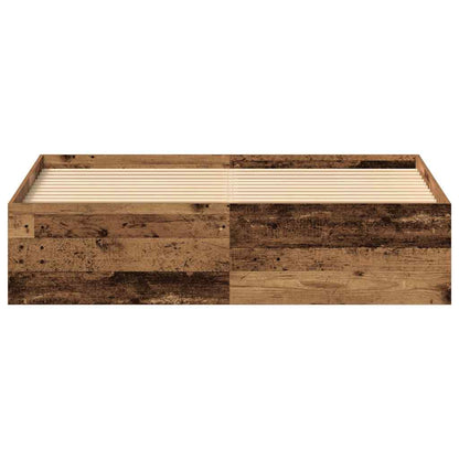 vidaXL Bed Frame without Mattress Old Wood 150x200 cm Engineered Wood