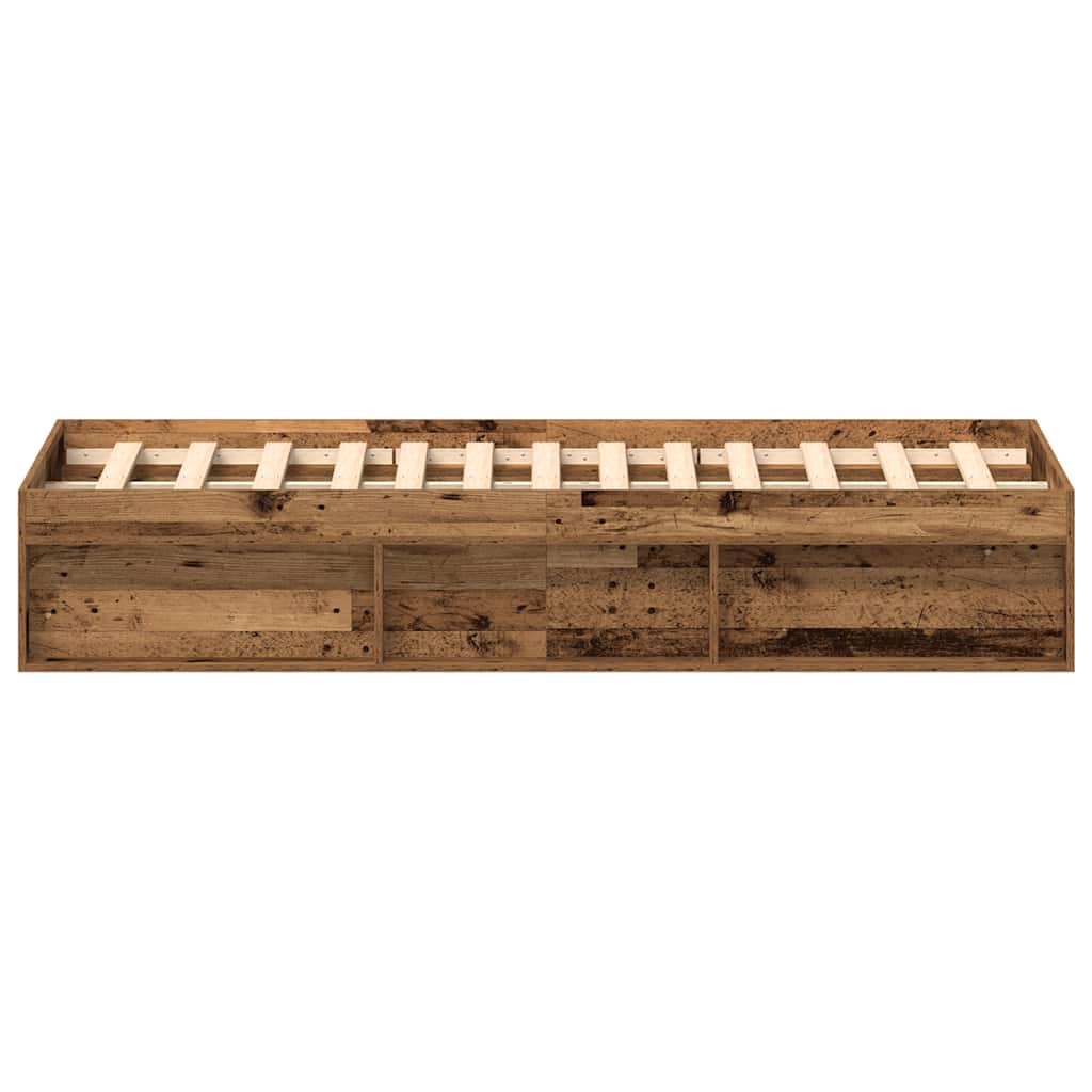vidaXL Bed Frame without Mattress Old Wood 150x200 cm Engineered Wood