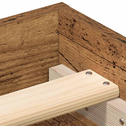 vidaXL Bed Frame without Mattress Old Wood 150x200 cm Engineered Wood