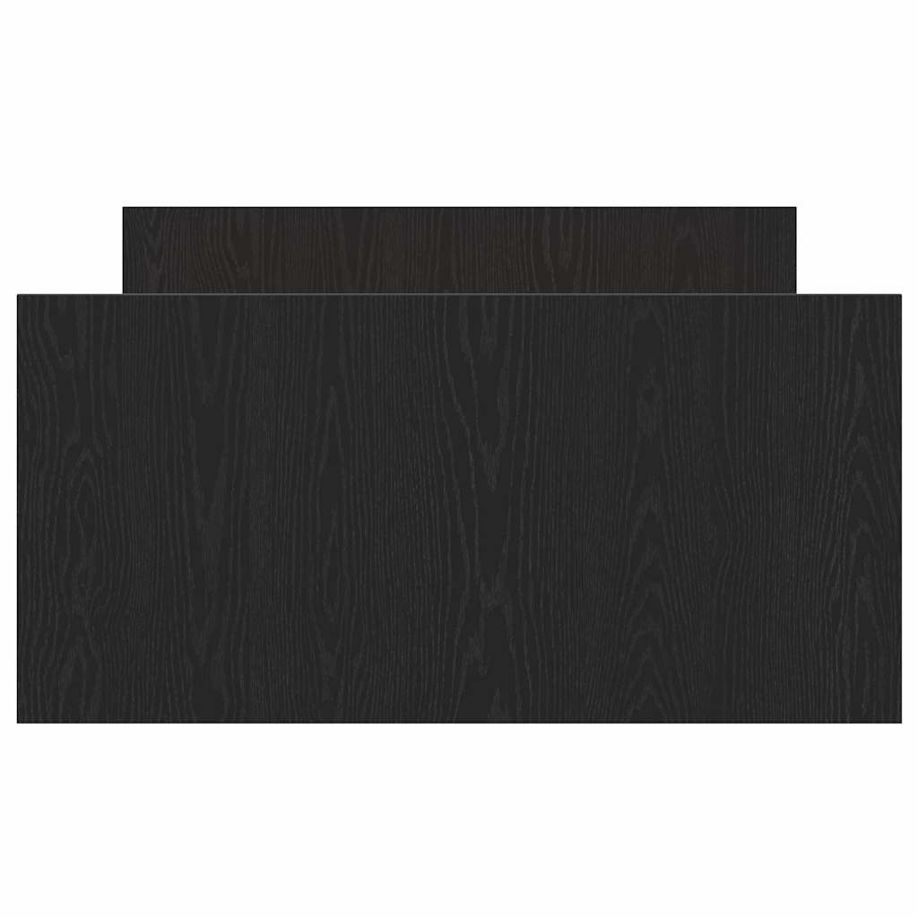 vidaXL Bed Frame Black Oak 203 x 93 x 50 cm Engineered Wood