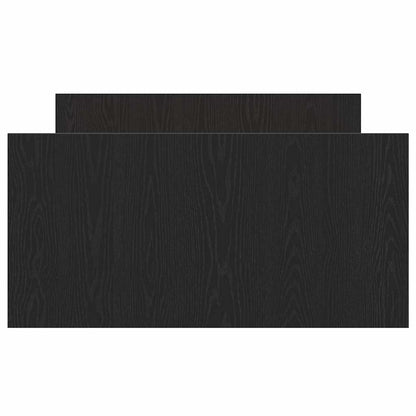 vidaXL Bed Frame Black Oak 203 x 93 x 50 cm Engineered Wood