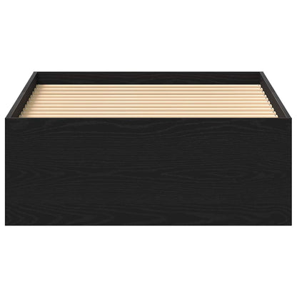 vidaXL Bed Frame without Mattress Black Oak 90x190 cm Engineered Wood