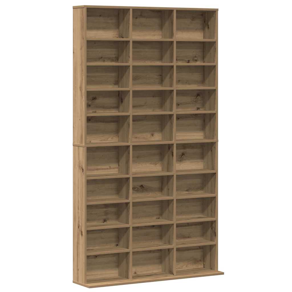 vidaXL CD Cabinet Artisan Oak 101 x 23 x 177.5 cm Engineered Wood