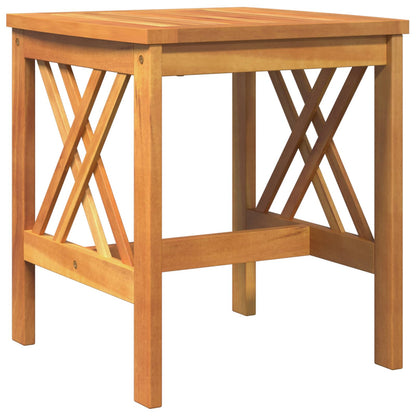 vidaXL Side Table Solid Acacia Wood Oil Natural 45 x 45 x 50 cm