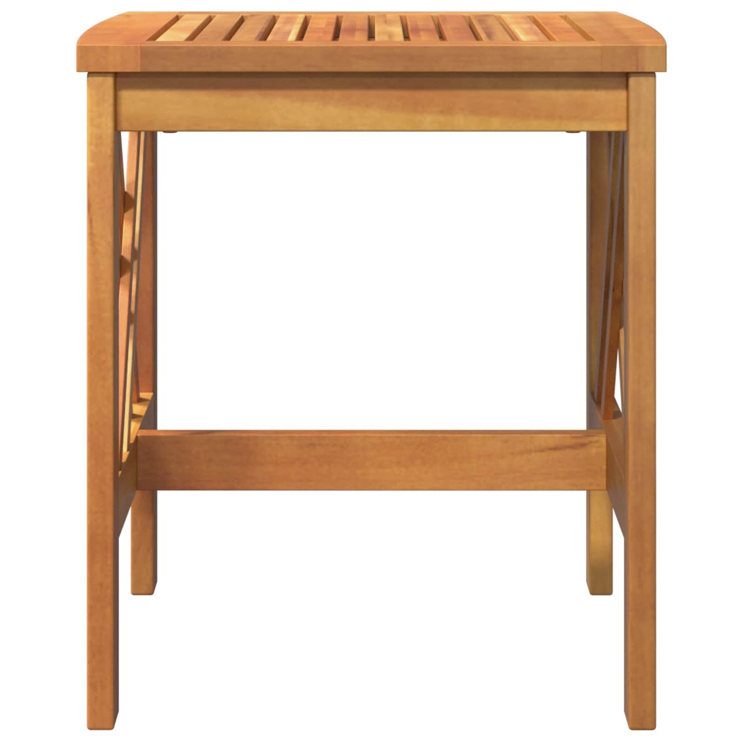 vidaXL Side Table Solid Acacia Wood Oil Natural 45 x 45 x 50 cm