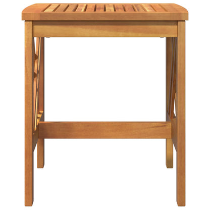 vidaXL Side Table Solid Acacia Wood Oil Natural 45 x 45 x 50 cm