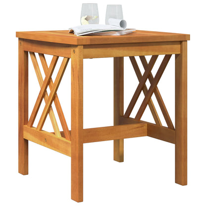 vidaXL Side Table Solid Acacia Wood Oil Natural 45 x 45 x 50 cm