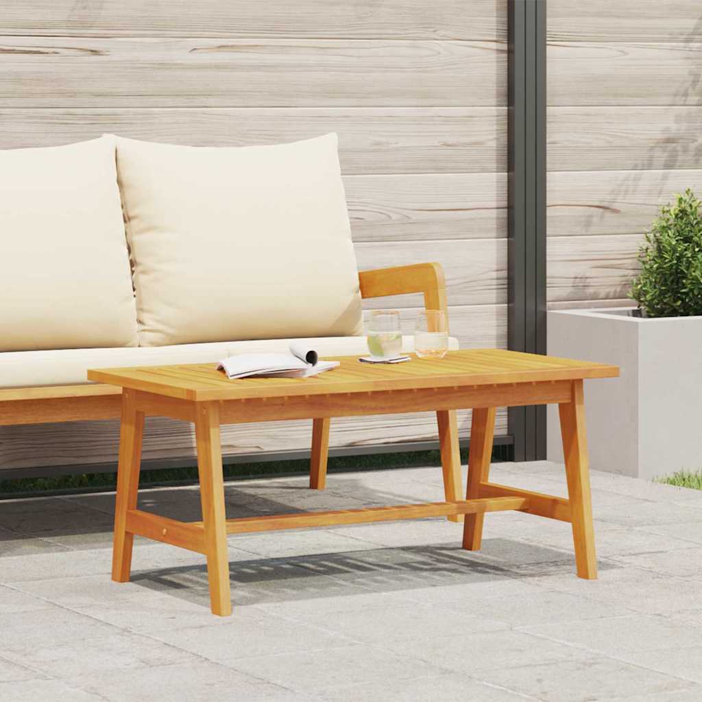 vidaXL Coffee Table Oil Natural Solid Acacia Wood
