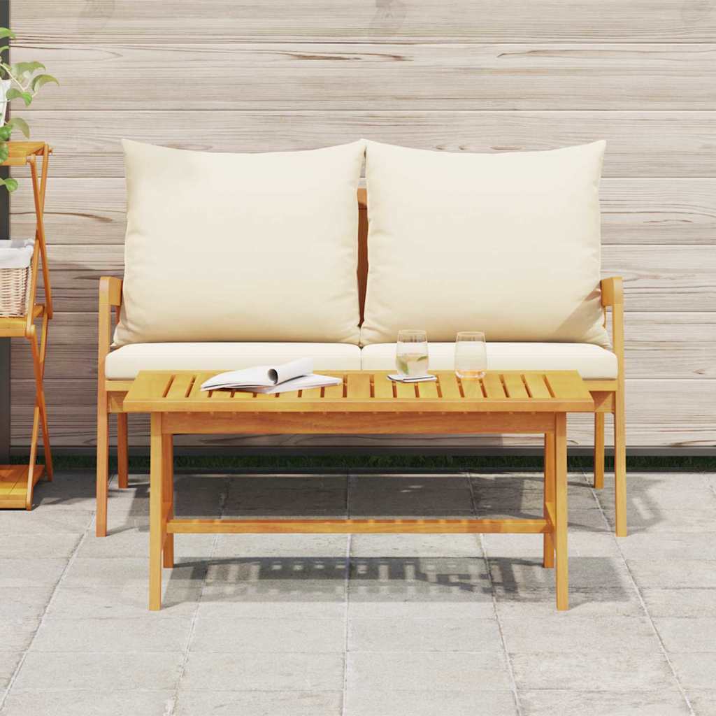 vidaXL Coffee Table Oil Natural Solid Acacia Wood