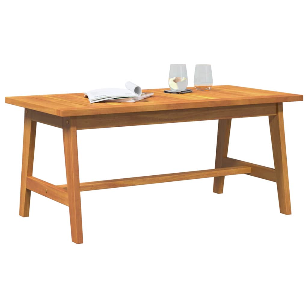 vidaXL Coffee Table Oil Natural Solid Acacia Wood