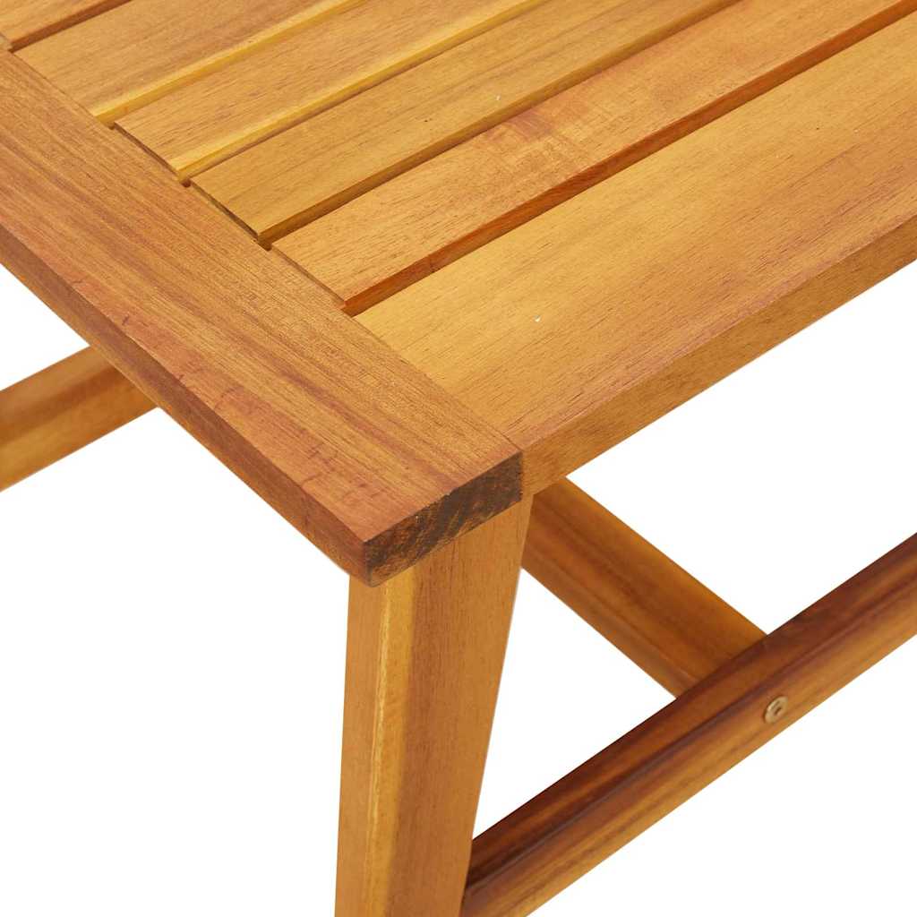 vidaXL Side Table Oil Natural 45 x 45 x 40 cm Solid Acacia Wood