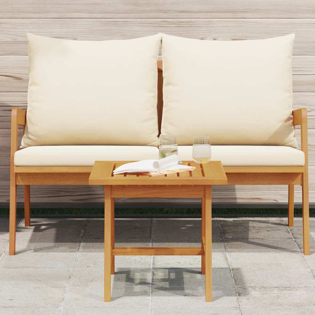 vidaXL Side Table Oil Natural 45 x 45 x 40 cm Solid Acacia Wood