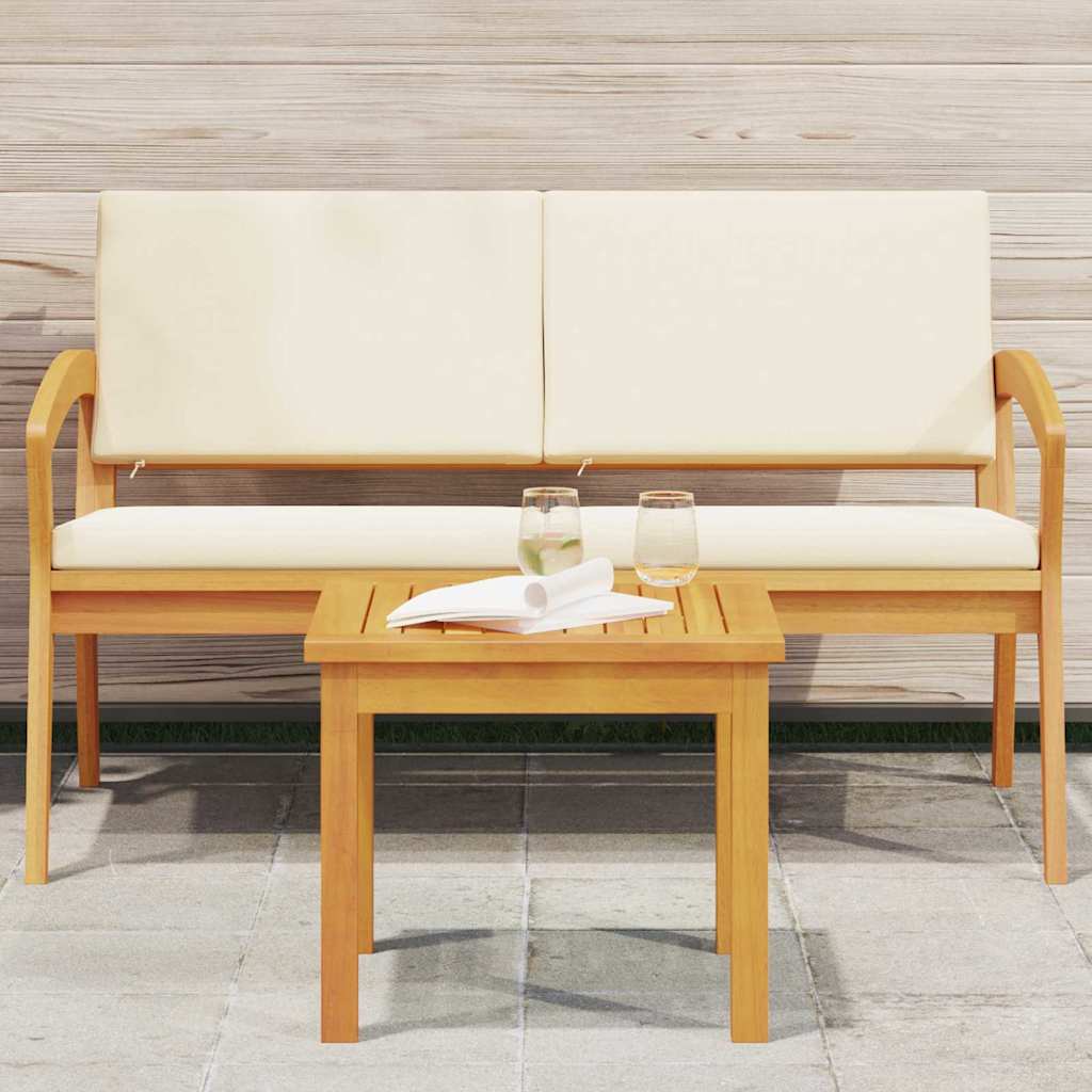 vidaXL Side Table Oil Natural Solid Acacia Wood