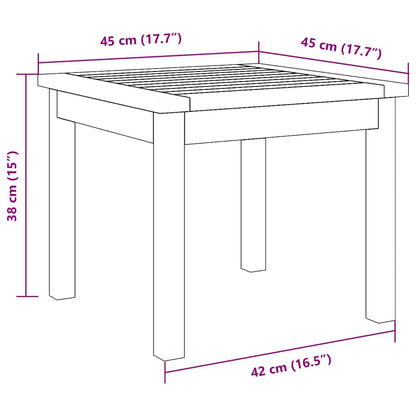 vidaXL Side Table Oil Natural Solid Acacia Wood