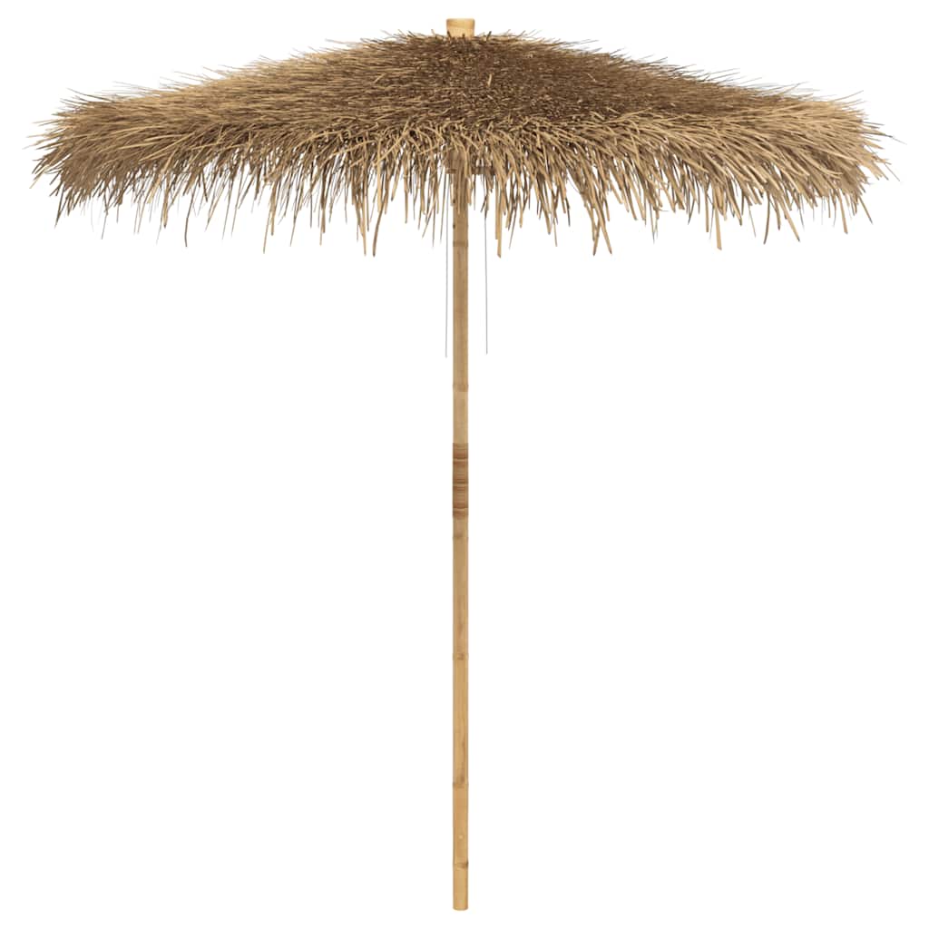 vidaXL Tiki Umbrella with Banana Leaf Canopy 240 cm Bamboo