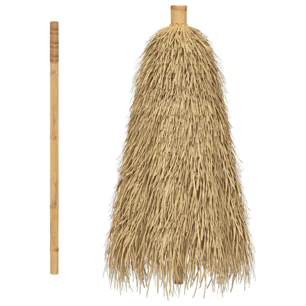 vidaXL Tiki Umbrella with Banana Leaf Canopy 240 cm Bamboo