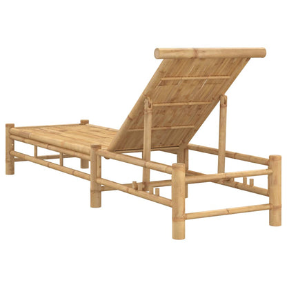 vidaXL Sun Lounger 55x199x30 cm Bamboo
