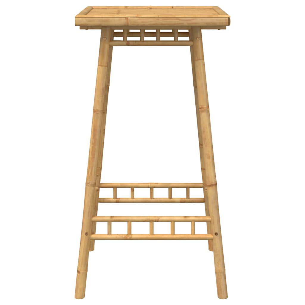 vidaXL Outdoor Bar Table Square 55x55x100 cm Bamboo