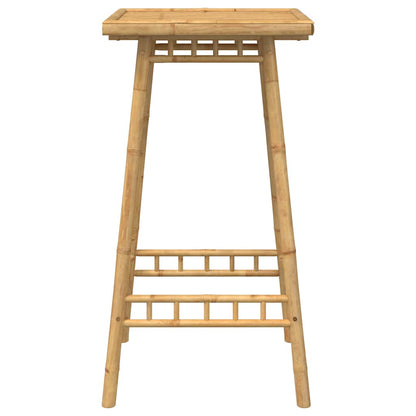vidaXL Outdoor Bar Table Square 55x55x100 cm Bamboo