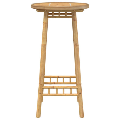 vidaXL Outdoor Bar Table Round Ø55x100 cm Bamboo