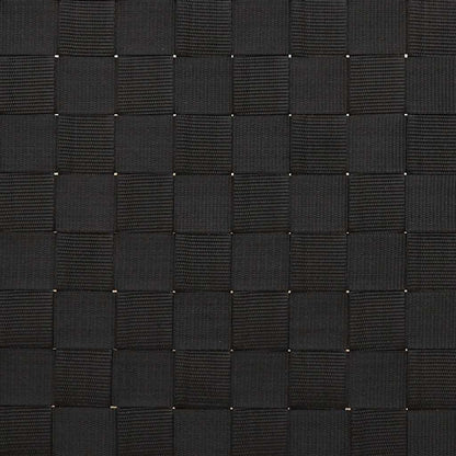 vidaXL Sun Lounger with Black Woven Webbing 55x200x30 cm Bamboo