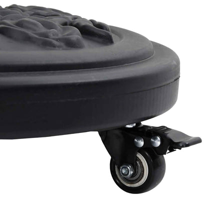 vidaXL Parasol Base Art Deco Black Ø 45 x 39.5 cm Iron