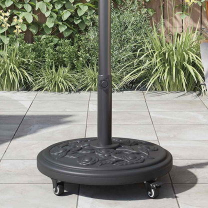 vidaXL Parasol Base Art Deco Black Ø 45 x 39.5 cm Iron