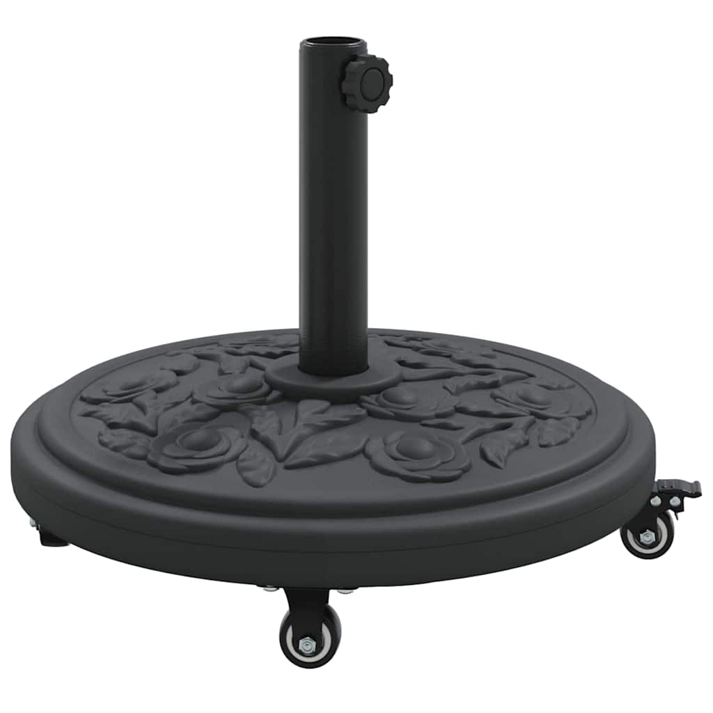 vidaXL Parasol Base Art Deco Black Ø 45 x 39.5 cm Iron