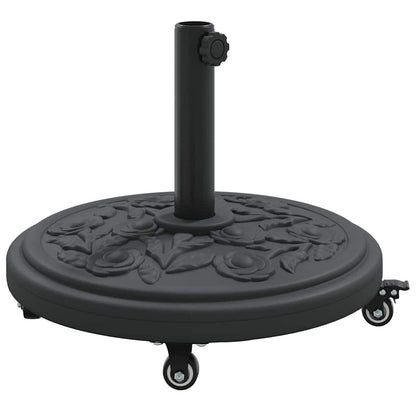 vidaXL Parasol Base Art Deco Black Ø 45 x 39.5 cm Iron