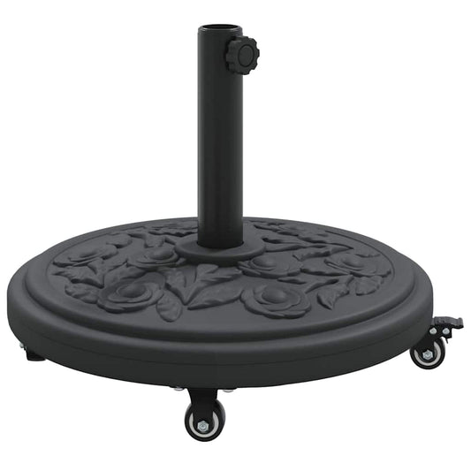 vidaXL Parasol Base Art Deco Black Ø 45 x 39.5 cm Iron