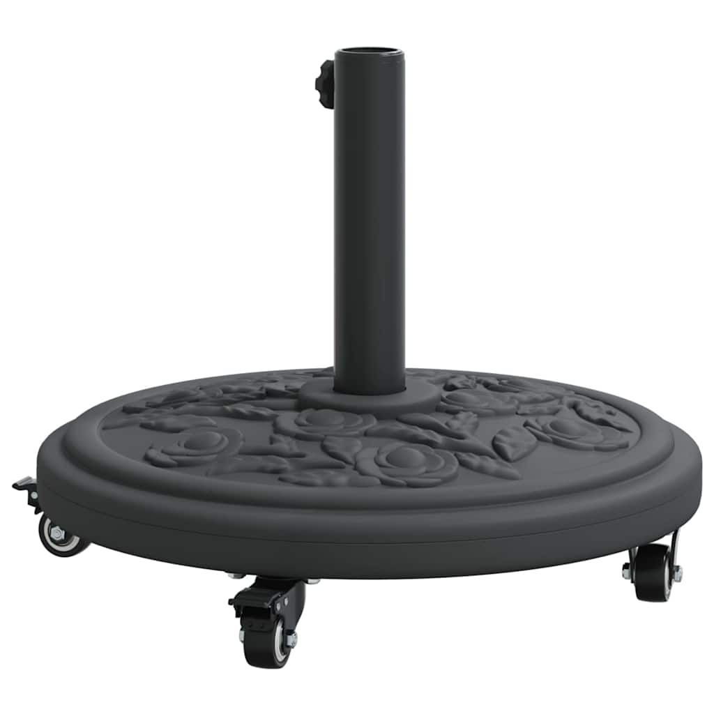 vidaXL Parasol Base Art Deco Black Ø 45 x 39.5 cm Iron
